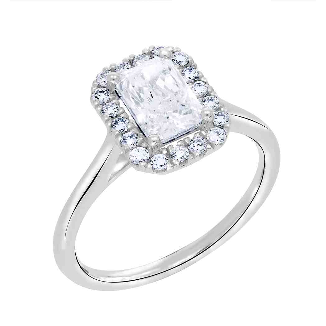 Radiant Solitaire  Lab Created Diamond Engagement Ring LR12985ART1.00